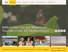 Tablet Screenshot of mittelrhein-touristik.com